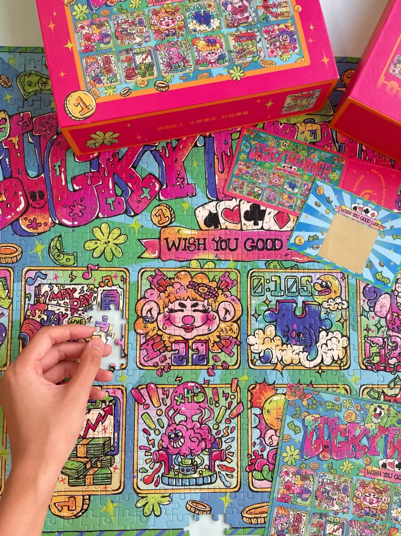1000pcs Jigsaw Puzzle-Fingertip-chacha-Lucky Winner