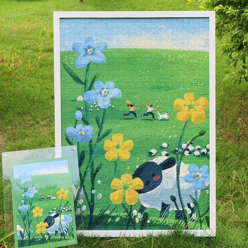1000 Jigsaw Puzzle-Kibifufu-Pastoral