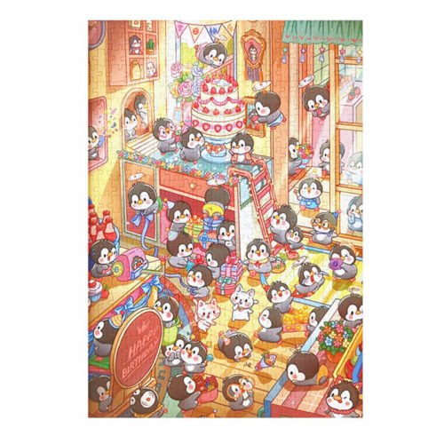 500pcs Jigsaw Puzzle-Kessing-Penguins‘ Birthday Party