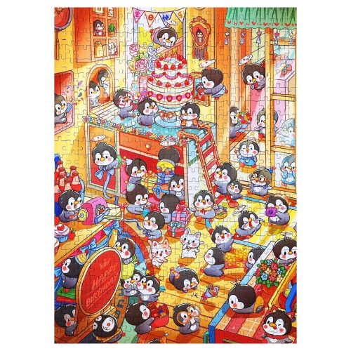 Penguins Birthday Party Puzzle penguin birthday party puzzle