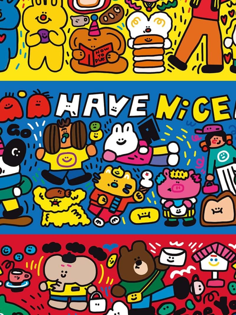 Scribbled Happiness puzzle (1) 1000 Jigsaw Puzzle-Kibifufu-Scribbled Happiness