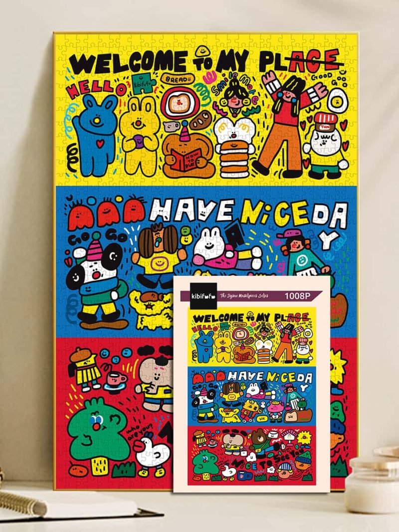 Scribbled Happiness puzzle (3) 1000 Jigsaw Puzzle-Kibifufu-Scribbled Happiness