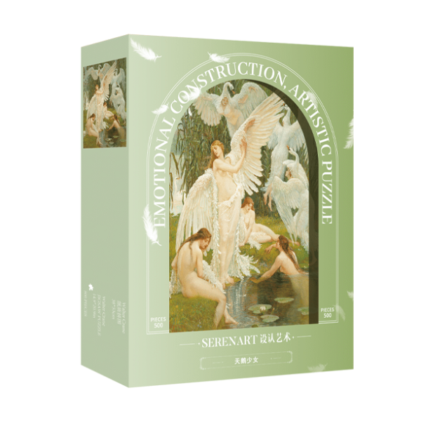 500 Piece Puzzle-Seren Art-The Swan Maidens