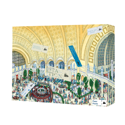 Discontinued-1500 Piece Puzzle-Seren Art-Union Station, Washington DC