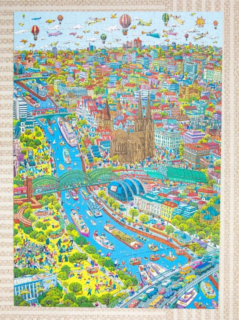 2000pcs Jigsaw Puzzle-Vinlaa-Cologne, banks of the Rhine