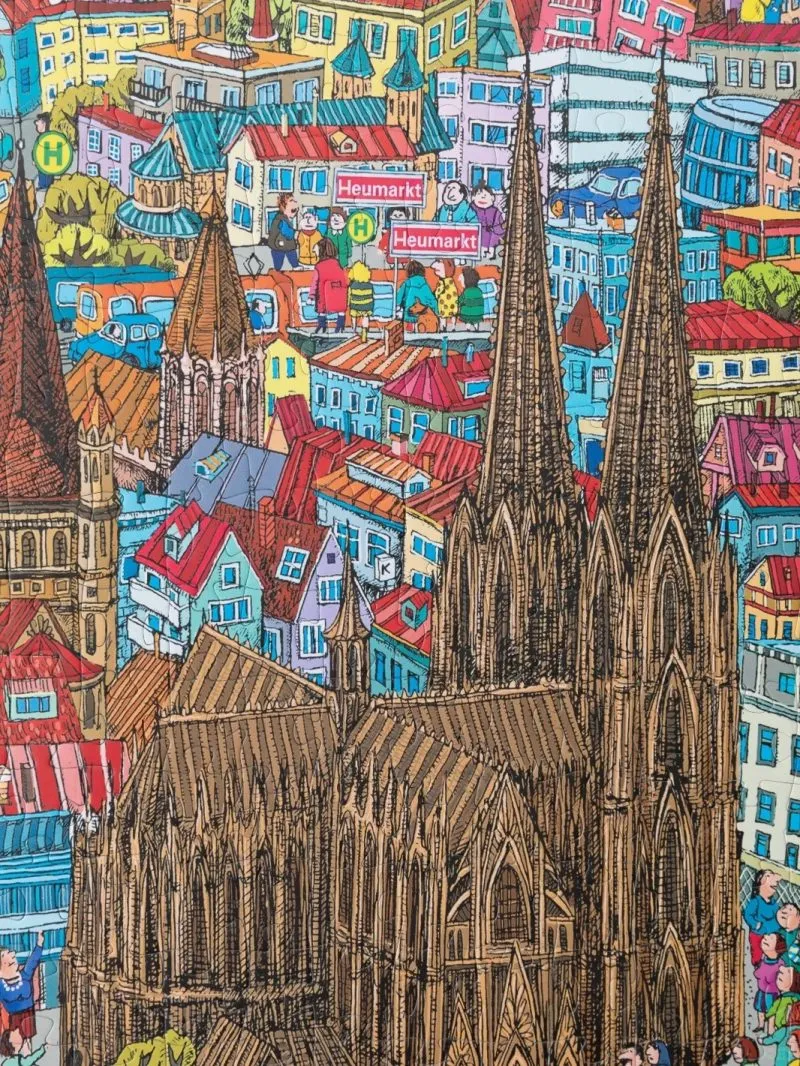2000pcs Jigsaw Puzzle-Vinlaa-Cologne, banks of the Rhine