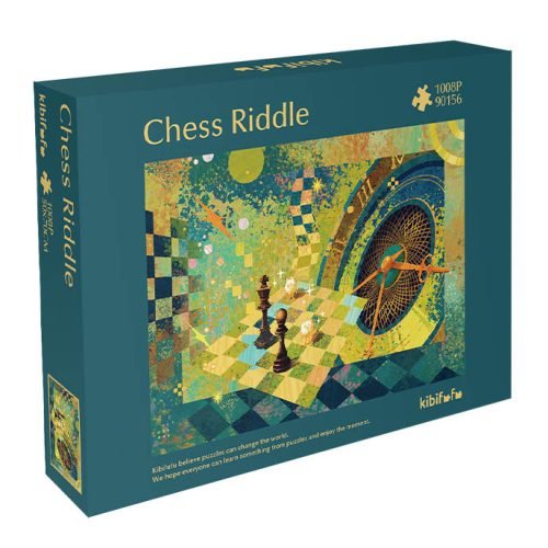 2025 New Puzzle-Chess Riddle (1) 1000 Jigsaw Puzzle-Kibifufu-Chess Riddle