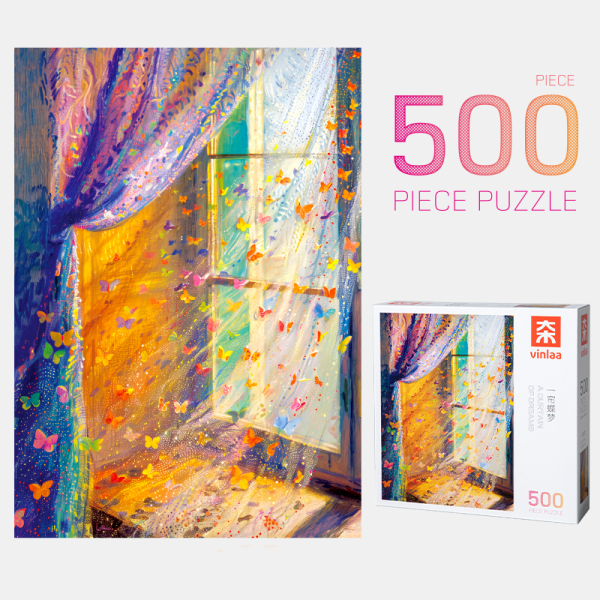 500pcs Jigsaw Puzzle-Vinlaa-A Curtain of Dreams