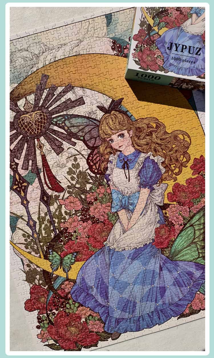 1000pcs Jigsaw Puzzle-JYPUZ-Alice in Flowers
