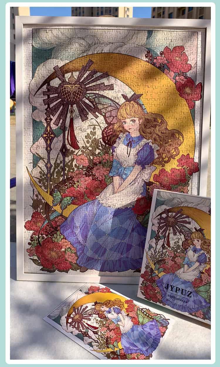 1000pcs Jigsaw Puzzle-JYPUZ-Alice in Flowers
