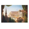 1000pcs Plastic Jigsaw Puzzle-Bayby-Architects Dream By Thomas Cole