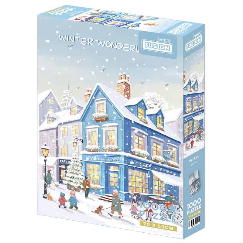 Botop Puzzle-Blue Cafe 1000pcs Jigsaw Puzzle-Botop Fusion-Blue Cafe