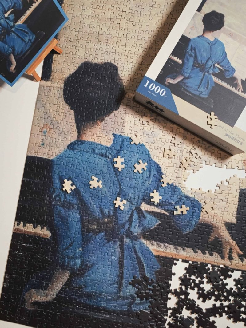 1000pcs Jigsaw Puzzle-See the Elephant-Girl At the Piano