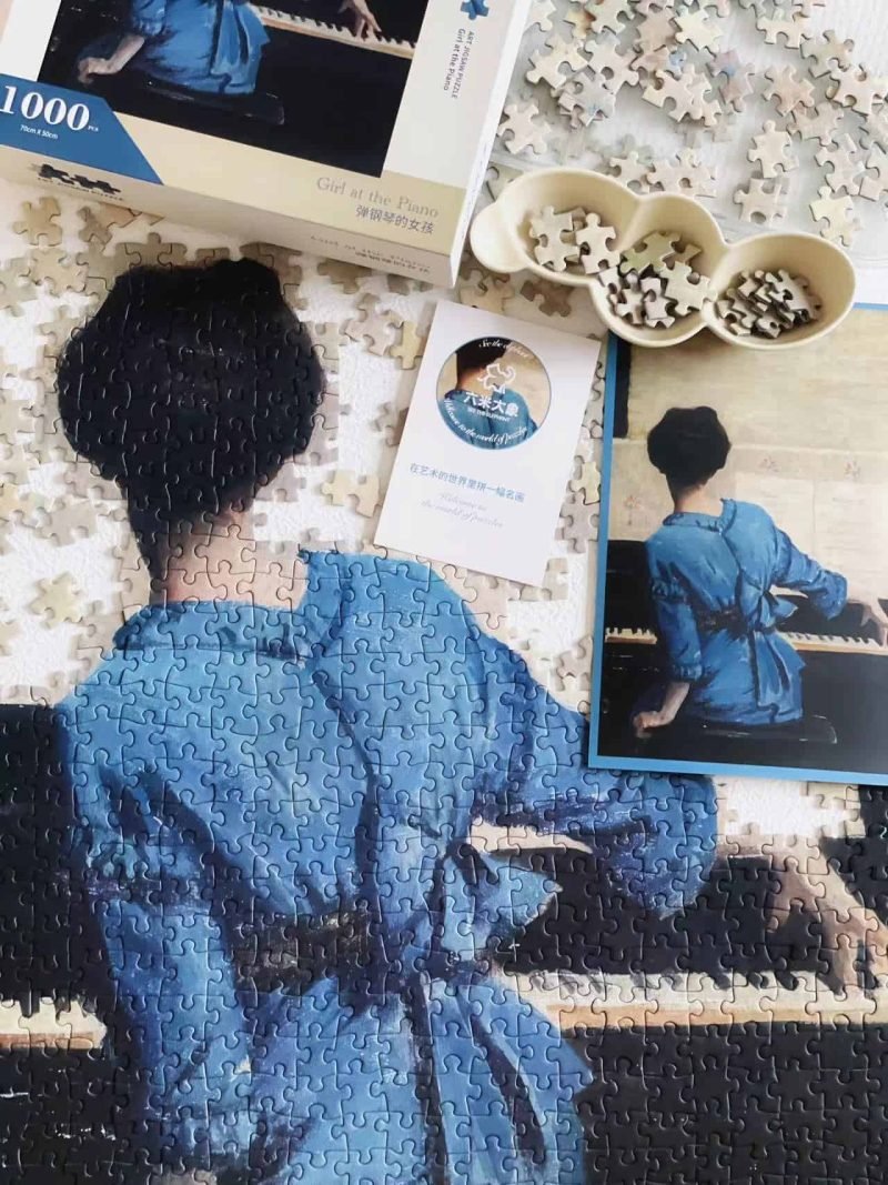 1000pcs Jigsaw Puzzle-See the Elephant-Girl At the Piano
