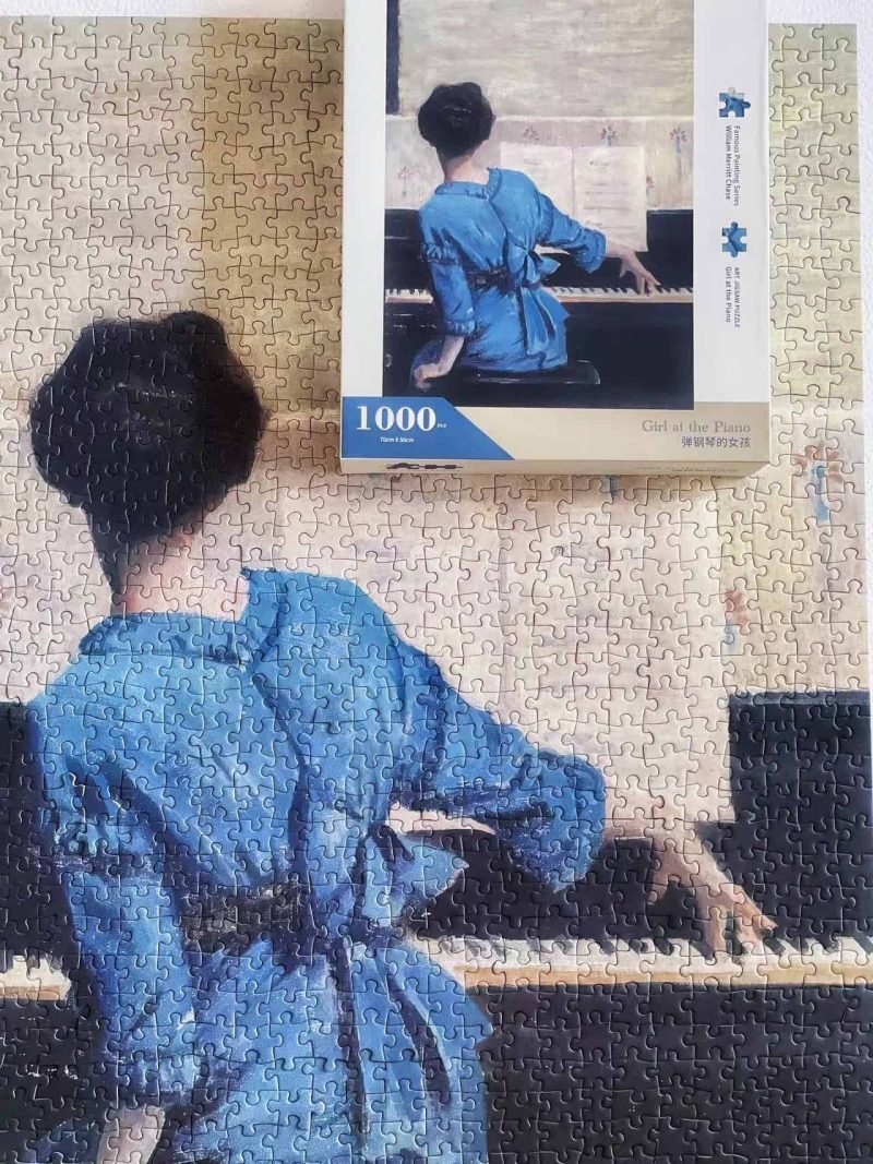 1000pcs Jigsaw Puzzle-See the Elephant-Girl At the Piano