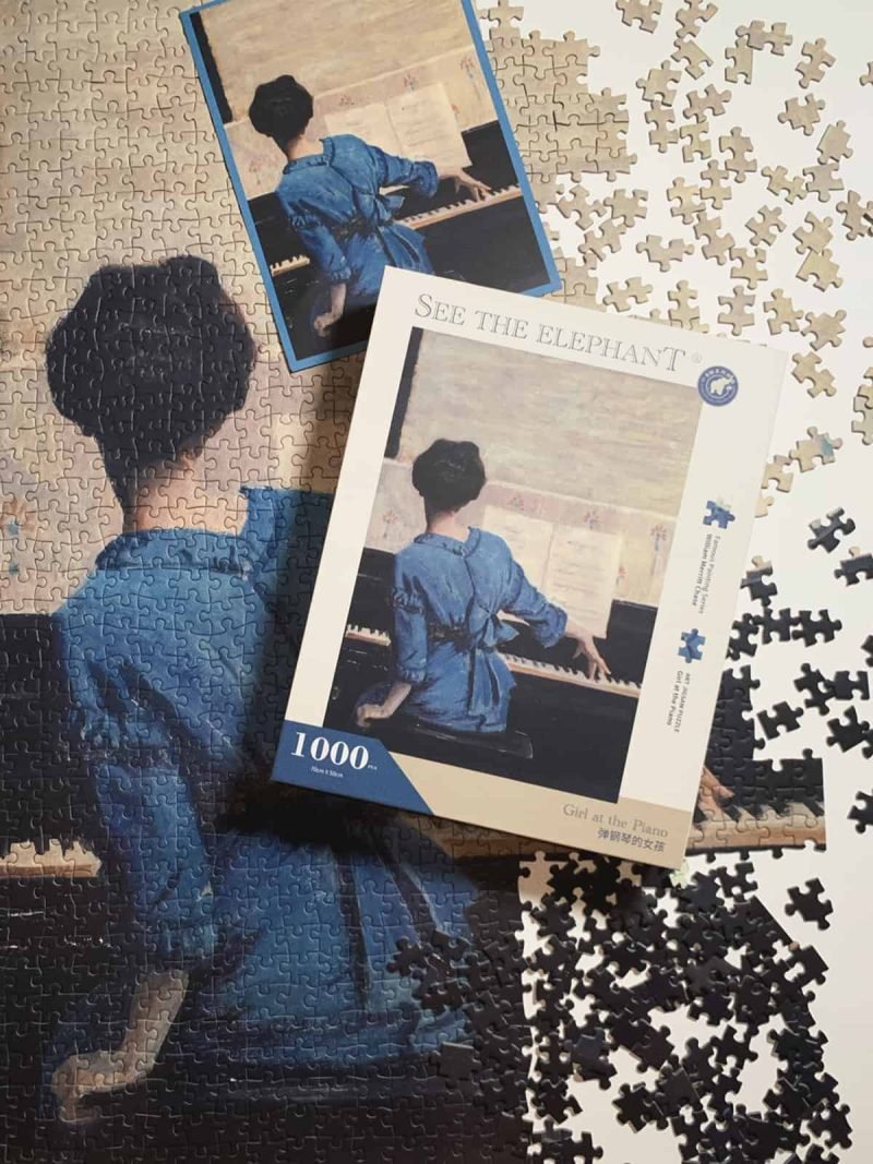 1000pcs Jigsaw Puzzle-See the Elephant-Girl At the Piano