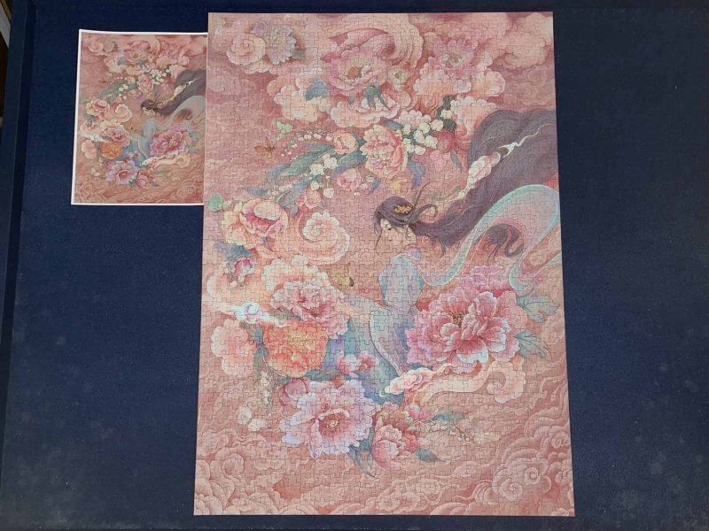 1000pcs Jigsaw Puzzle-Minute Puzzle-Godness of Peonies