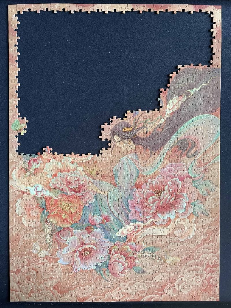 1000pcs Jigsaw Puzzle-Minute Puzzle-Godness of Peonies