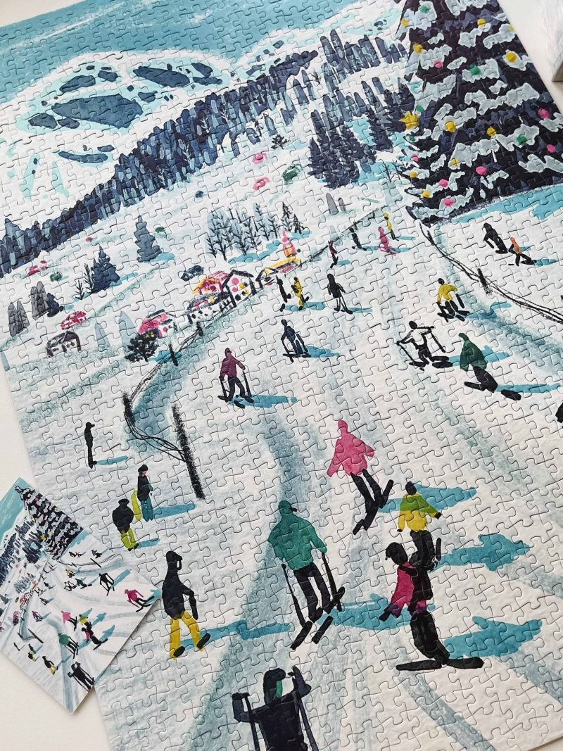 1000pcs Jigsaw Puzzle-JYPUZ-Skiing