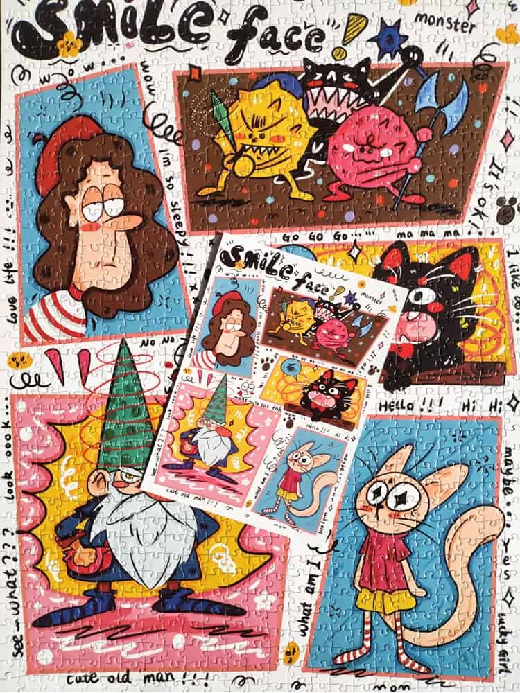 1000pcs Jigsaw Puzzle-JYPUZ-Smiling Face