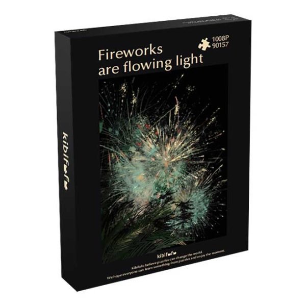 1000 Jigsaw Puzzle-Kibifufu-Fireworks in the Dark