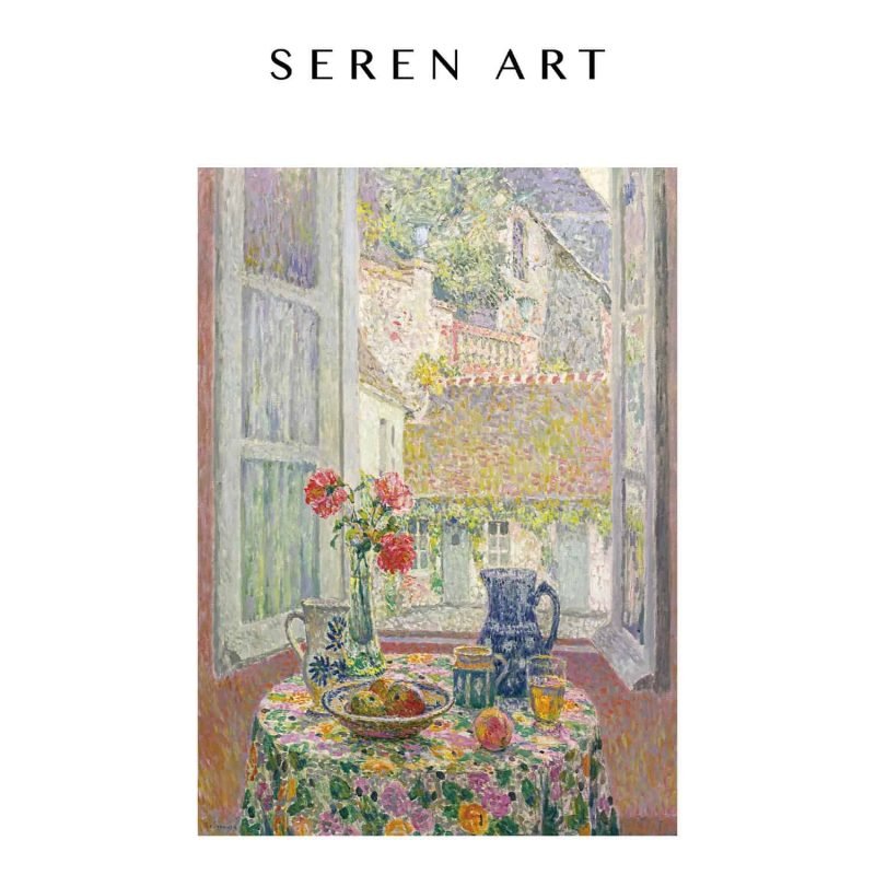 500 Piece Puzzle-Seren Art-La table sur la Cour