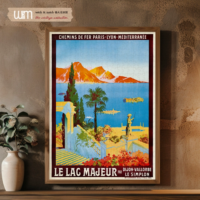 500pcs Jigsaw Puzzle-Watch Match-Lake Maggiore