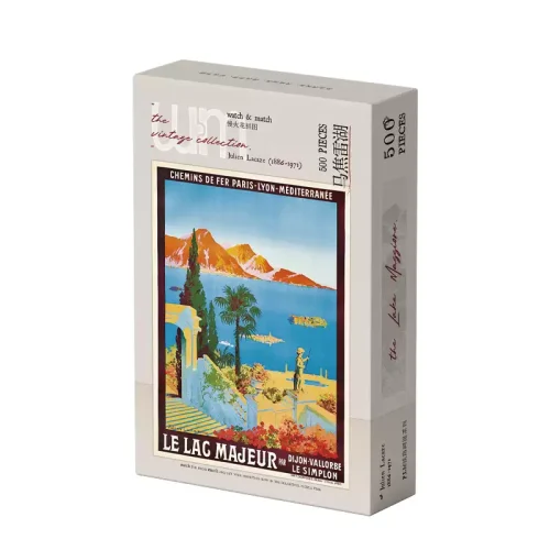 Lake Maggiore (5) 500pcs Jigsaw Puzzle-Watch Match-Lake Maggiore