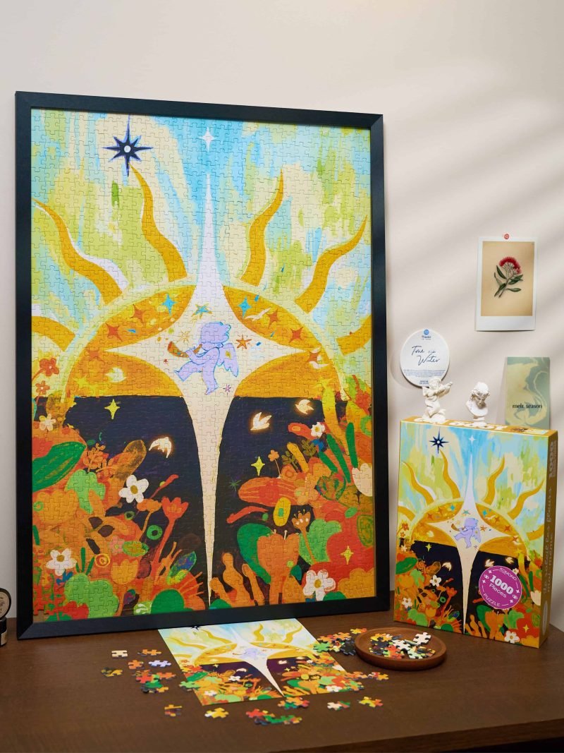 1000pcs Jigsaw Puzzle-Komono-Le Soleil Les Fleurs Moi-meme