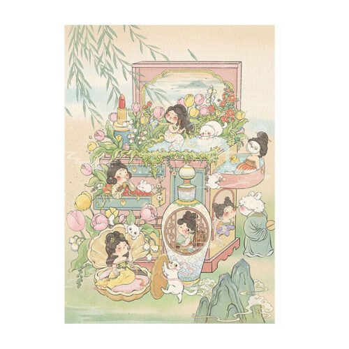 Kessing-1000pcs Jigsaw Puzzle-Makeup Illustrated Handbook