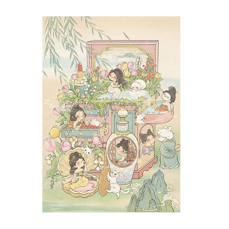 Makeup Illustrated Handbook Kessing-1000pcs Jigsaw Puzzle-Makeup Illustrated Handbook