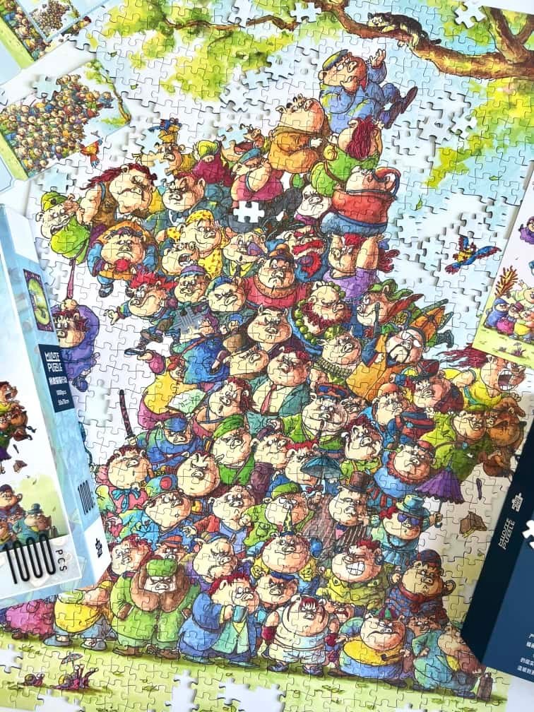 1000pcs Jigsaw Puzzle-Minute Puzzle-Saving Cat