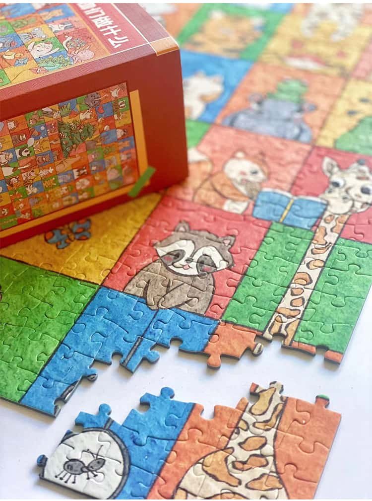 Pinpin Puzzle-Animals Work & Play (1) Pinpin-Animals Work & Play-1000pcs Jigsaw Puzzle