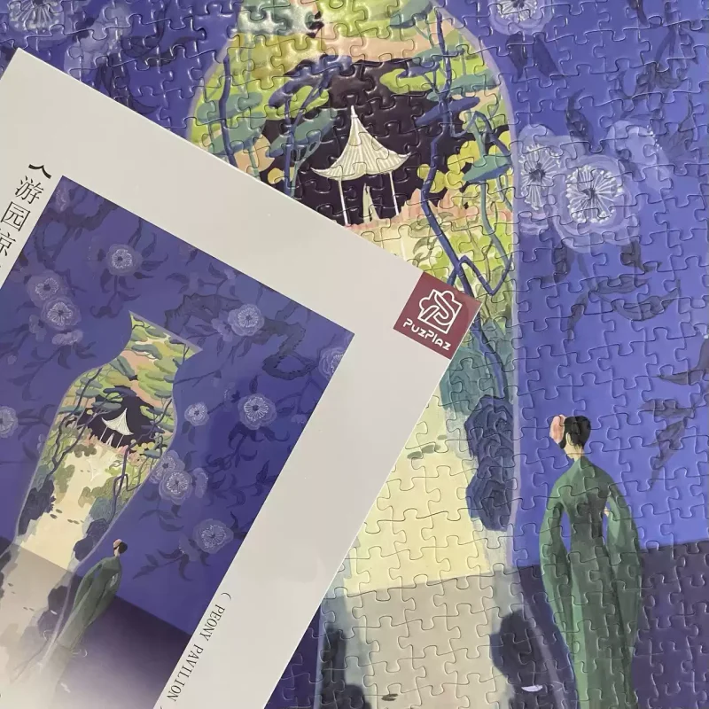 1000pcs Jigsaw Puzzle-PuzPlaz-Peony Pavilion