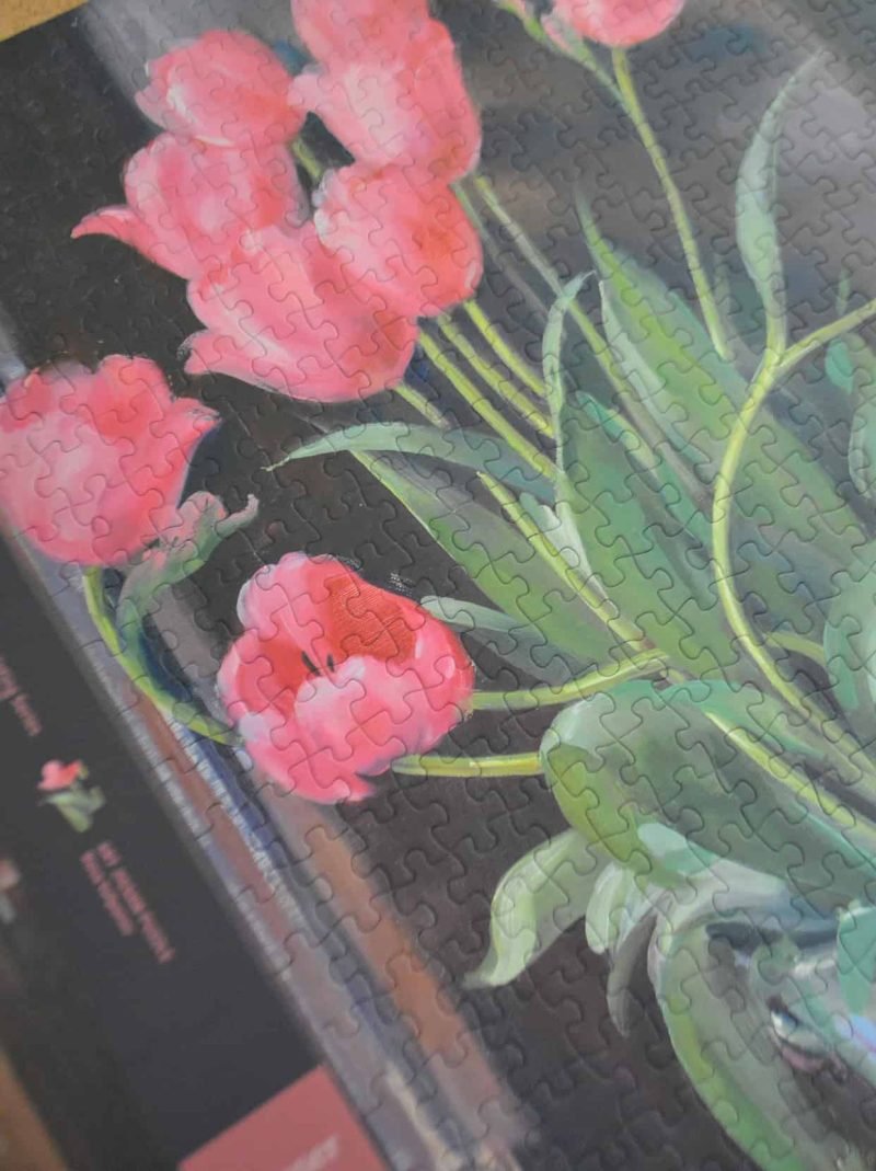 500pcs Jigsaw Puzzle-See the Elephant-Rosa Tulpaner