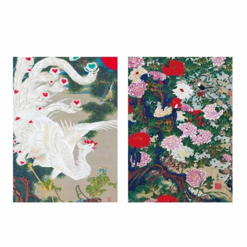 Double-sided Puzzle 500pcs-Komono-Rosyo hakuho-zu & Botan shoukinzu