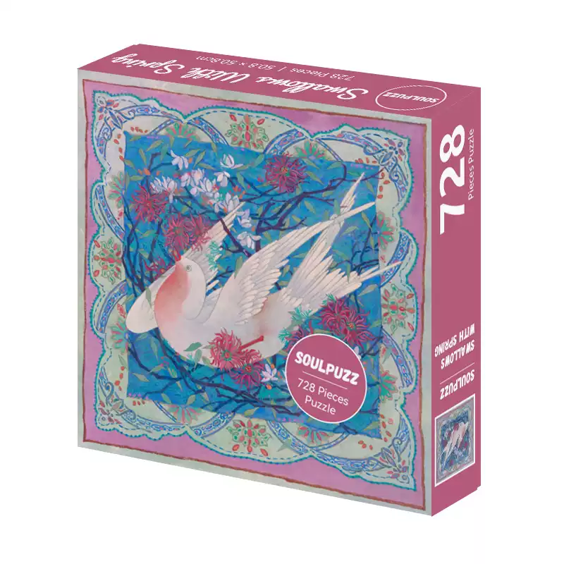 Swallows with Spring (1) 728pcs Jigsaw Puzzle-Soulpuzz-Swallows with Spring