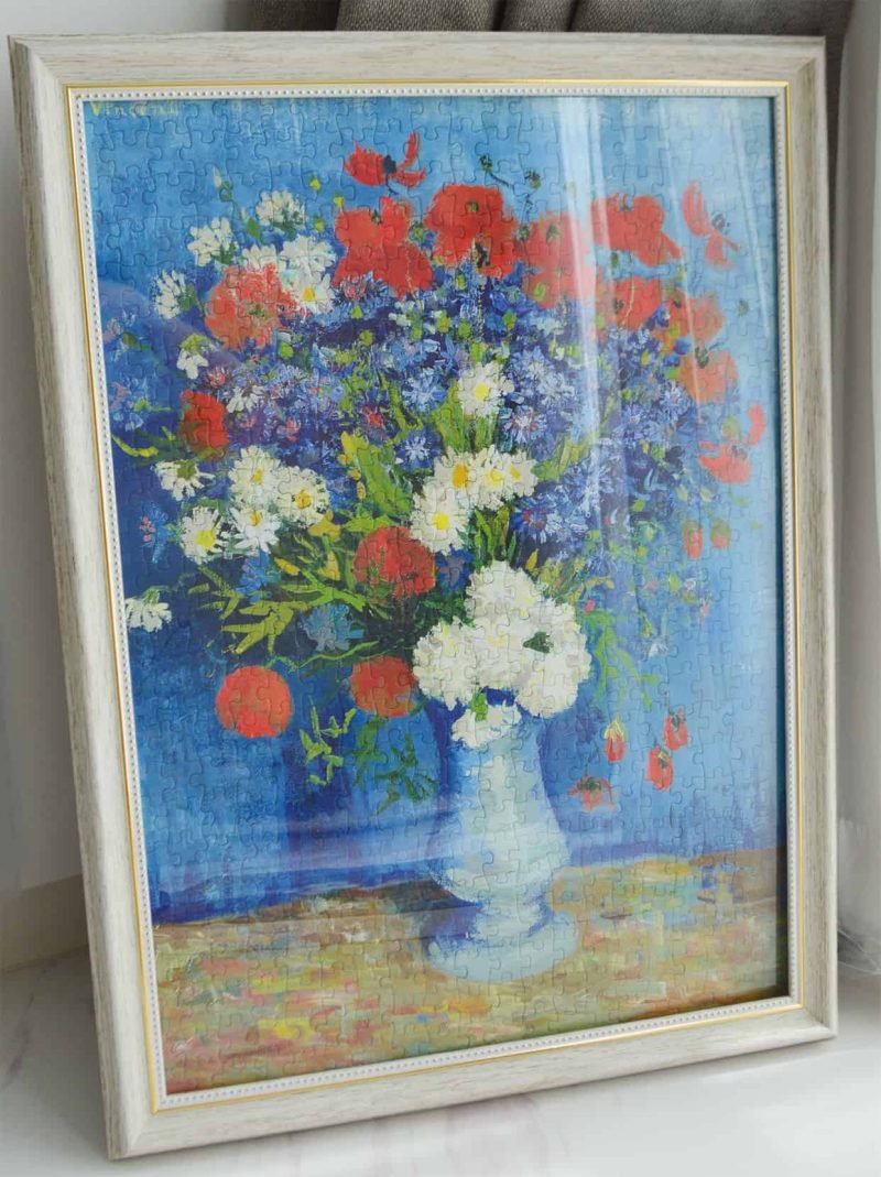 500pcs Jigsaw Puzzle-See the Elephant-Vase with Cornflowers and Poppies