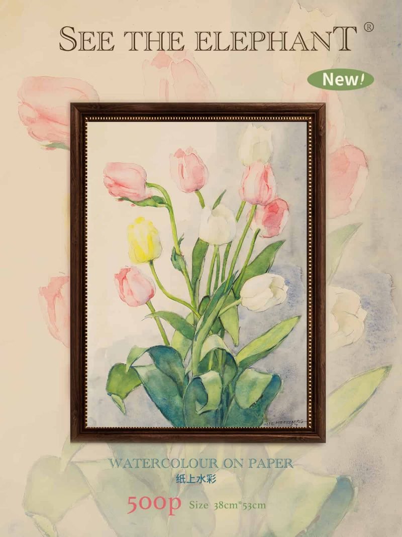 500pcs Jigsaw Puzzle-See the Elephant-Watercolour on Paper