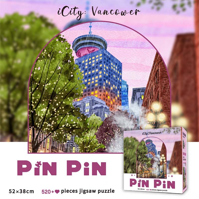 521pcs Jigsaw Puzzle-Pinpin-i city Vancouver