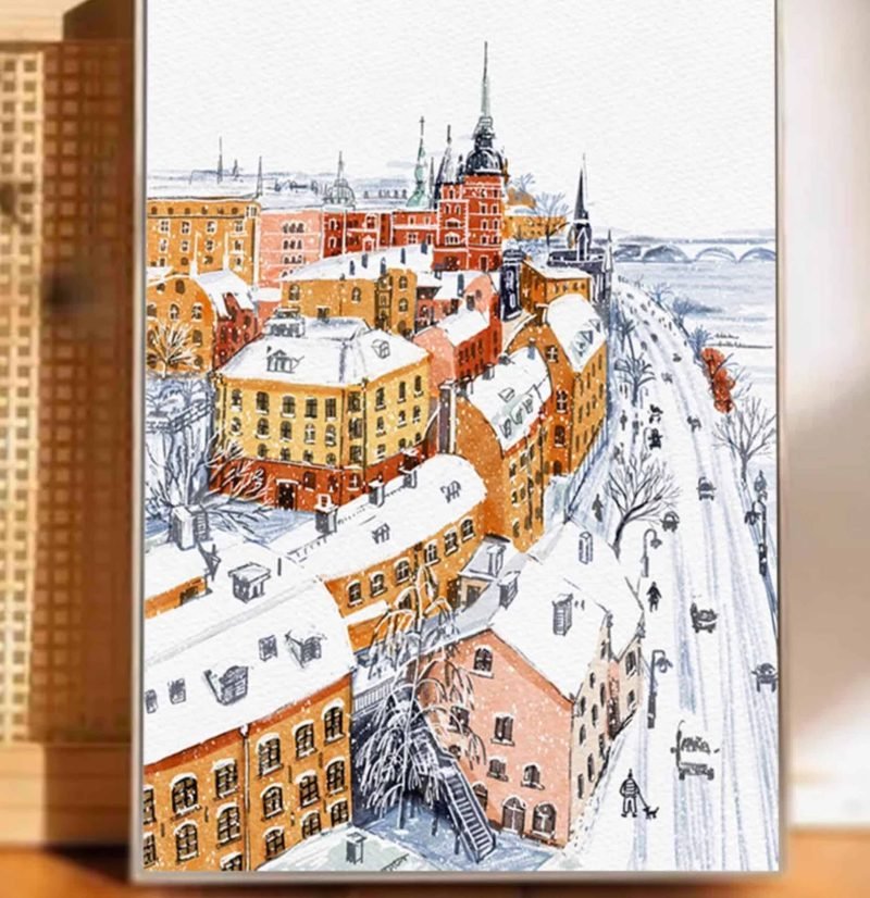 521pcs Jigsaw Puzzle-Pinpin-i city Stockholm