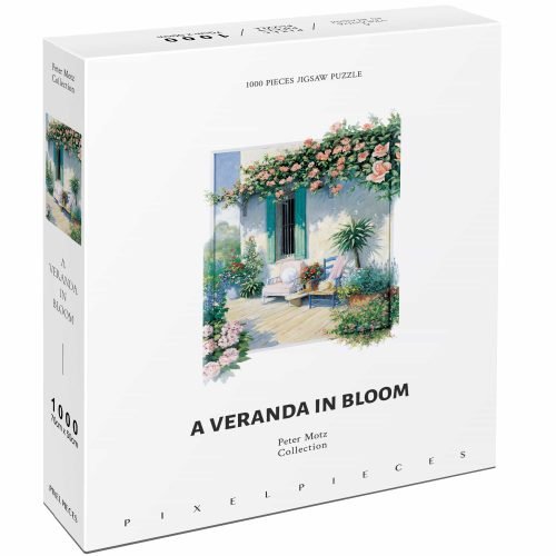 Pixel Pieces-1000 Piece Puzzle-A Veranda in Bloom