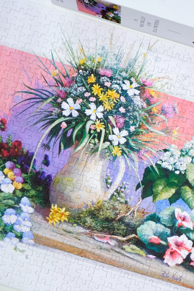 A World of Flowers Puzzle 1000pcs (4) Pixel Pieces-1000 Piece Puzzle-A World of Flowers