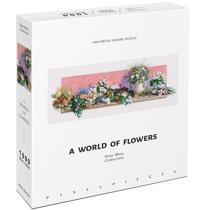 A World of Flowers Puzzle 1000pcs (5) Pixel Pieces-1000 Piece Puzzle-A World of Flowers