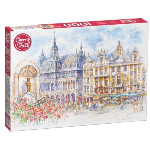 Cherry Pazzi-1000pcs Jigsaw Puzzle-Belgium Brussel Grand Place