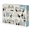 1000pcs Jigsaw Puzzle-Botop Fusion-Black Cat From Qing Dynasty