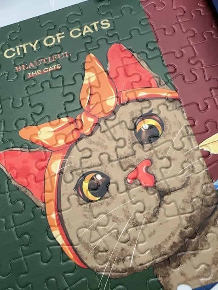 1000pcs Plastic Jigsaw Puzzle-Bayby-City of Cats