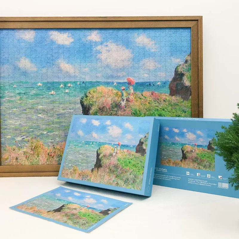 1000 Jigsaw Puzzle-Kibifufu-Cliff Walk at Pourville