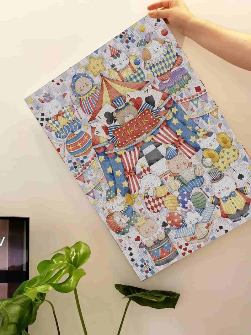 Colorful Circus-1000pcs Puzzle (4) 1000pcs Jigsaw Puzzle-Kessing-Colorful Circus
