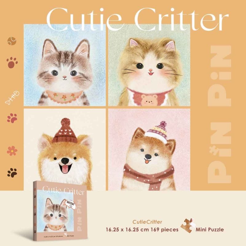 169pcs Jigsaw Puzzle-Cutie Critter Series
